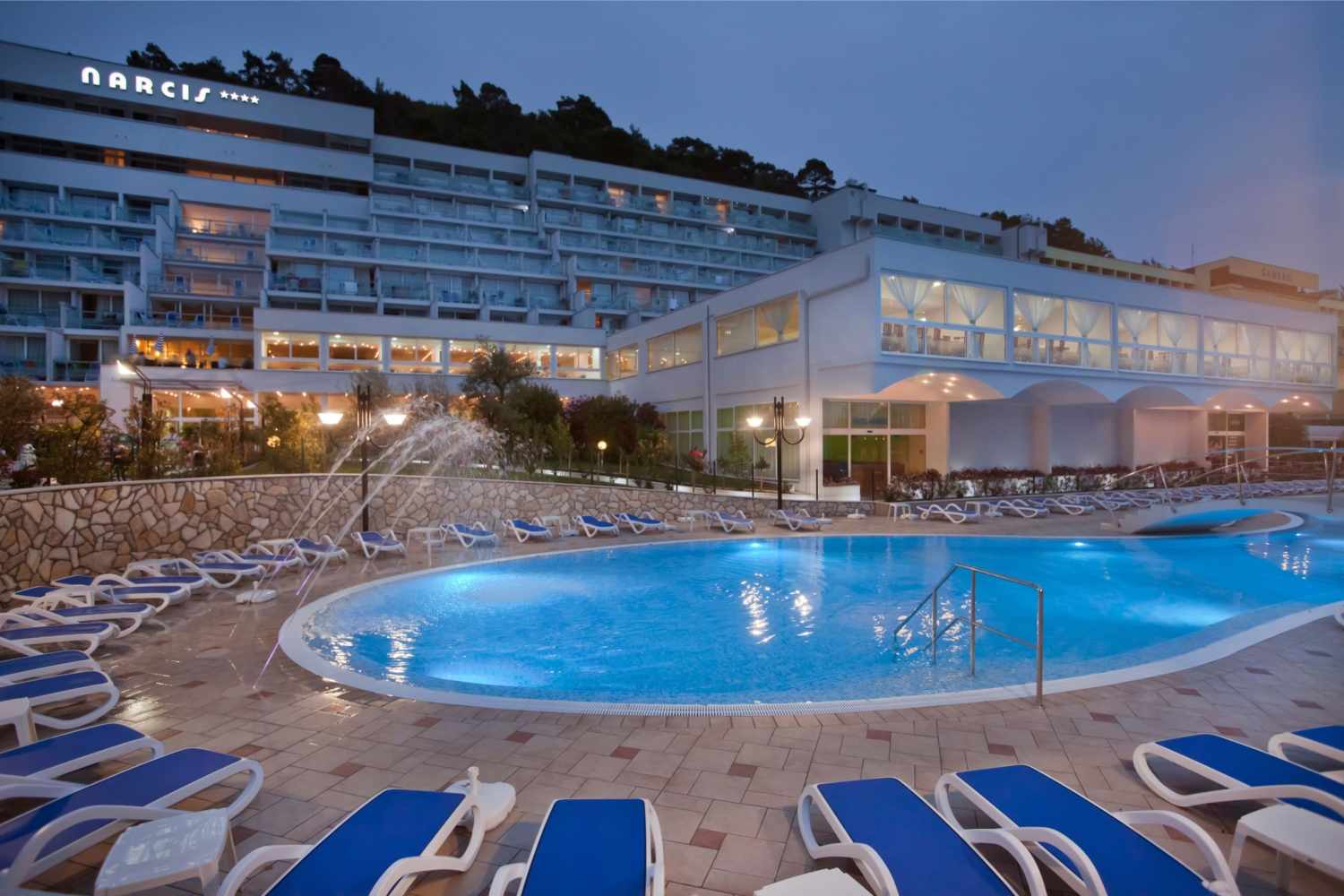 Hotel Narcis, Rabac, Istrië, Kroatië